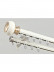 QYR98 On Sales Ivory Black Blue Gold Aluminum alloy Curtain Track Set With Ball Finials
