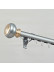 QYR98 On Sales Ivory Black Blue Gold Aluminum alloy Curtain Track Set With Ball Finials(Color: Light blue)