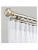 QYR98 On Sales Ivory Black Blue Gold Aluminum alloy Curtain Track Set With Ball Finials