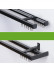 QYRF05 Fashion Single Double Curtain Tracks Ceiling/Wall Mount