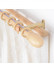 QYRF06 With Egg Fashion Wood Grain Outer Rod With Inner Track Set Ceiling/Wall Mount