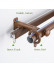 QYRF06 With Egg Fashion Wood Grain Outer Rod With Inner Track Set Ceiling/Wall Mount