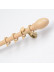 QYRF06 With Egg Fashion Wood Grain Outer Rod With Inner Track Set Ceiling/Wall Mount