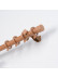QYRF06 Fashion Wood Grain Outer Rod With Inner Track Set Ceiling/Wall Mount