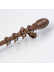 QYRF06 With Egg Fashion Wood Grain Outer Rod With Inner Track Set Ceiling/Wall Mount