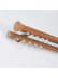 QYRF07 Wood Grain Single Double Curtain Tracks Ceiling/Wall Mount