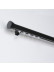 QYRF17 Single Double Curtain Tracks Ceiling/Wall Mount(Color: Black)