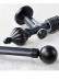 1 1 8 Quot Ball Cone Finial Metal Single Curtain Rod Set