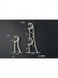 QYRY06 1-1/8" Wood Grain Nano Mute White Oak Wood Thick Curtain Rod Set