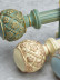 QYRY08 1-1/8"  Aluminum Alloy Thick White Blue Green Curtain Rod Sets