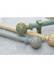 QYRY08 1-1/8"  Aluminum Alloy Thick White Blue Green Curtain Rod Sets