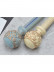 QYRY08 1-1/8"  Aluminum Alloy Thick White Blue Green Curtain Rod Sets