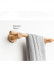 QYT03 1-1/8"  Ash Wood Ball Bracket Single Double Curtain Rod Sets 