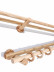 QYT03 1-1/8"  Ash Wood Ball Bracket Single Double Curtain Rod Sets 