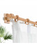 QYT06 1"  Ash Wood Single Curtain Rod Sets