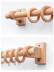QYT06 1"  Ash Wood Single Curtain Rod Sets