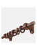 QYT07 1-1/8"  Ash Wood Black Walnut Single Double Curtain Rod Sets 