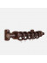 QYT07 1-1/8"  Ash Wood Black Walnut Single Double Curtain Rod Sets(Color: Black walnut Bracket B)