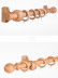 QYT08 1-1/8"  Ash Wood Single Double Curtain Rod Sets