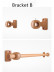 QYT08 1-1/8"  Ash Wood Single Double Curtain Rod Sets