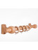 QYT08 1-1/8"  Ash Wood Single Double Curtain Rod Sets(Color: Ash wood Bracket B)