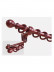 QYT10 1-1/8"  Bright Red Wood Single Double Wooden Curtain Rod Sets 