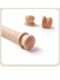 QYT104 Wooden Curtain Pole Finials For 1-1/8 Inch Light Ash Wood Rods