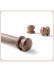 Luxury Black Walnut Wood Drapery Rod Finials For Wooden Poles
