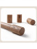 Luxury Black Walnut Wood Drapery Rod Finials For Wooden Poles