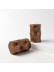 Luxury Black Walnut Wood Drapery Rod Finials For Wooden Poles(Color: Wood rhombus finials)