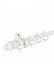 QYT11 1-1/8"  White Wood Single Double Wooden Curtain Rod Sets 