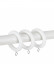 QYT11 1-1/8"  White Wood Single Double Wooden Curtain Rod Sets 