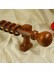 QYT1120 1-3/16" Wood Single Curtain Rod Set Similar Ball Finial