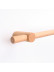 Natural Wood Single Curtain Rod With Wooden Drapery Brackets Customize(Color: Ash wood round bracket)