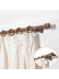 QYT16 1-1/8 Inch Wood Curtain Bracket With Wooden curtain pole accessories