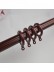 QYT2220 1-1/8" Diameter Super Thick Wood Grain Custom Single Curtain Rods