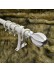 QYT2320 1-1/8" Diameter Wood Grain Rhombus Custom Single Curtain Rods (Color: White Oak)