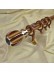 QYT2320 1-1/8" Diameter Wood Grain Rhombus Custom Single Curtain Rods