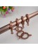 QYT2520 1-1/8" Diameter Custom Single Curtain Rods Metal Finial