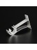 QYT2820 1-1/8" Wood Grain Nano Mute Single Curtain Rod Set Crown Finial Custom Made White Oak Single Bracket