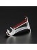 QYT2820 1-1/8" Wood Grain Nano Mute Single Curtain Rod Set Crown Finial Custom Made Red Wood Single Bracket