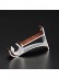 QYT2820 1-1/8" Wood Grain Nano Mute Single Curtain Rod Set Crown Finial Custom Made Teak Single Bracket