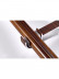QYT5322 1-1/8" Aluminum Double Drapery Rod And Brackets Wood Look