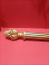 QYT60 Gold 2 Inches Diameter Custom Wood Curtain Rods With Brackets(Color: Gold bud finial)