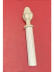 QYT61 Two Inches Wooden Pole Single/Double Curtain Rod White Wood
