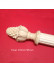 QYT61 Two Inches Wooden Pole Single/Double Curtain Rod White Wood