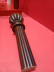 QYT63 Two Inches Wooden Drapery Rods Black Walnut Wood Hardware