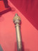 QYT71 Custom 2 Inches Diameter Wood Curtain Poles Gold Silver(Color: Gold)