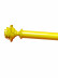 QYT80 Custom 1-3/8" Wooden Curtain Poles White Black Yellow Pink
