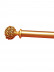 QYT82 Pink Gold 1-3/8" Diameter Timber Curtain Rods And Finials